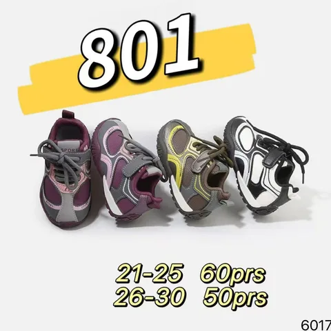 Mesh Spliced Kids Outdoor Trekking Shoes, Velcro Wear-resistant Anti-slip Toddler Retro Sneakers