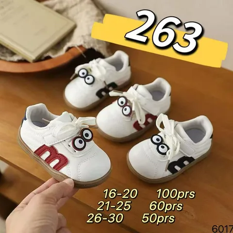 Kids Retro Sneakers With 3D Cartoon Eyes, Velcro Rubber Soft Sole Toddler Shoes