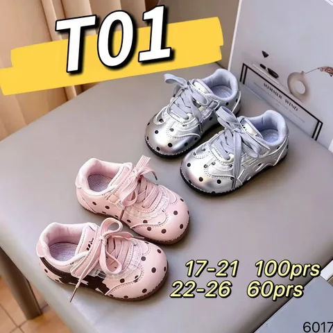 Polka Dot Print Kids Retro Sneakers, Velcro Rubber Soft Sole Toddler Casual Shoes