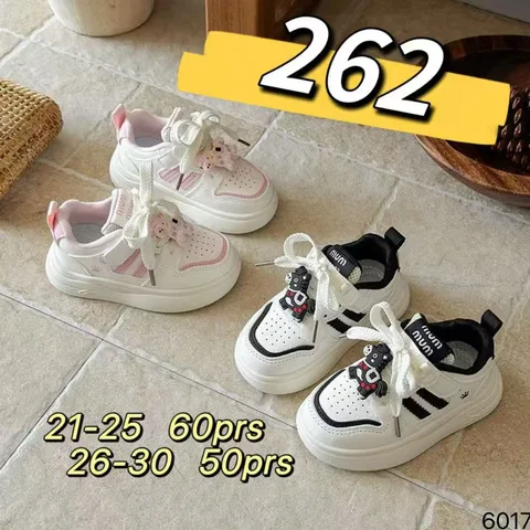Kids Sneakers With 3D Cartoon Figure, Velcro Thick Wear-resistant Toddler White Shoes