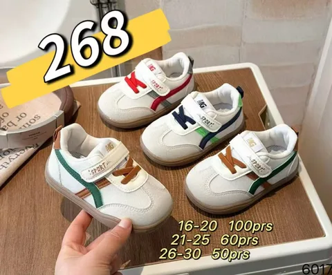 Color Block Stripe Kids Retro Sneakers, Velcro Gum Soft Sole Toddler Walking Shoes