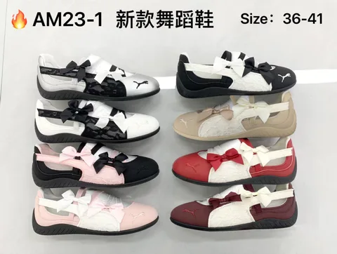 Multi-color Bow Mary Jane Dance Shoes for Women, Lace Hollow Color Block Soft Flat Retro German Trainers