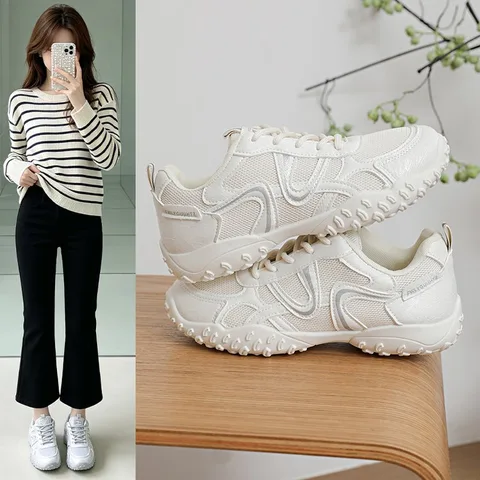 Women's Lace-Up Low-Top Sneakers