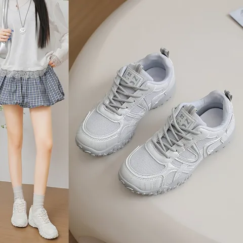 Women's Lace-Up Low-Top Sneakers