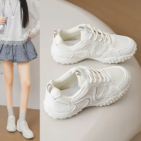 Women's Lace-Up Low-Top Sneakers